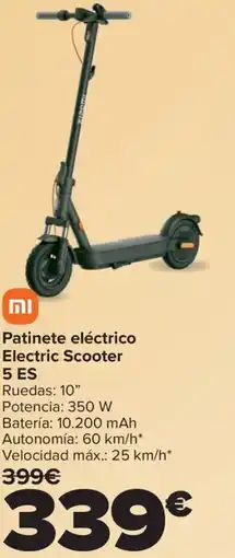 Carrefour XIAOMI Patinete eléctrico Electric Scooter 5 ES oferta