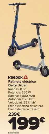 Carrefour REEBOK Patinete eléctrico Delta Urban oferta