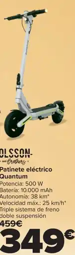Carrefour OLSSON Patinete eléctrico Quantum oferta