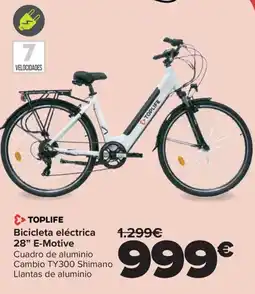 Carrefour TOPLIFE Bicicleta eléctrica 28" E-Motive oferta