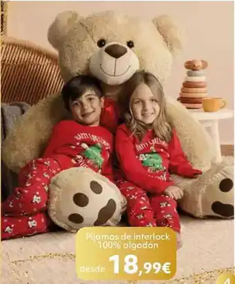 Pijamas de interlock 100% algodón