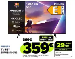 Carrefour PHILIPS TV 55" 55PUS8400/12 oferta