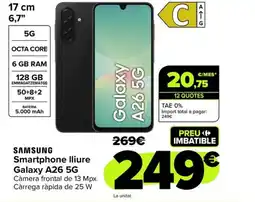 Carrefour SAMSUNG Smartphone lliure Galaxy A26 5G oferta