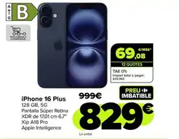 Carrefour iPhone 16 Plus oferta