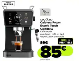 Carrefour CECOTEC Cafetera Power Exprés Touch Coldbrew oferta