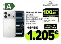 Carrefour iPhone 17 Pro oferta