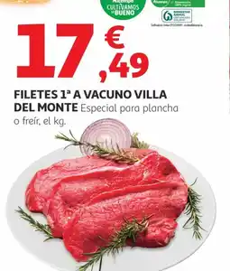 Alcampo Filetes 1ª a vacuno villa del monte oferta