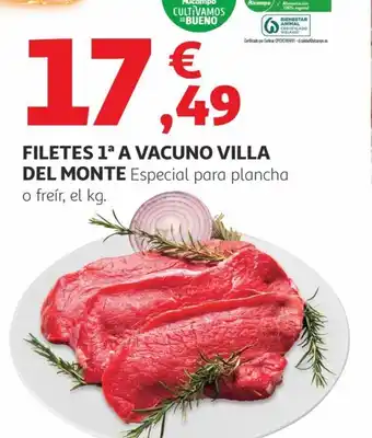 Filetes 1ª a vacuno villa del monte