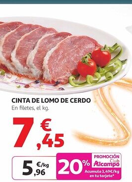 Cinta de lomo de cerdo