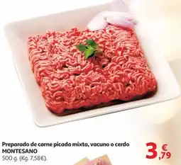 Alcampo MONTESANO Preparado de carne picada mixta, vacuno o cerdo oferta