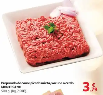 MONTESANO Preparado de carne picada mixta, vacuno o cerdo