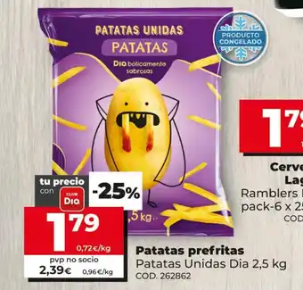 Dia Patatas Unidas Dia Patatas prefritas 2.5kg oferta