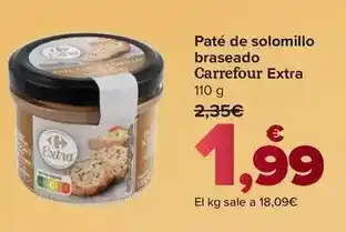 Carrefour extra - paté de solomillo braseado