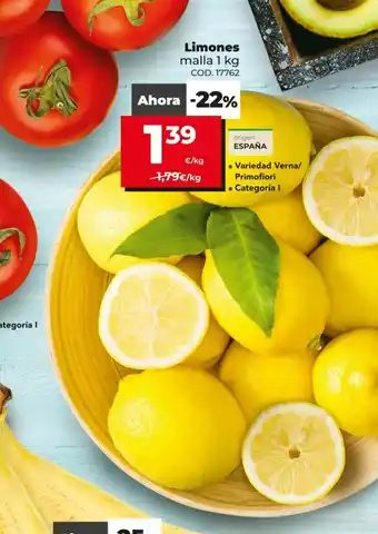 Dia Limones malla 1kg oferta