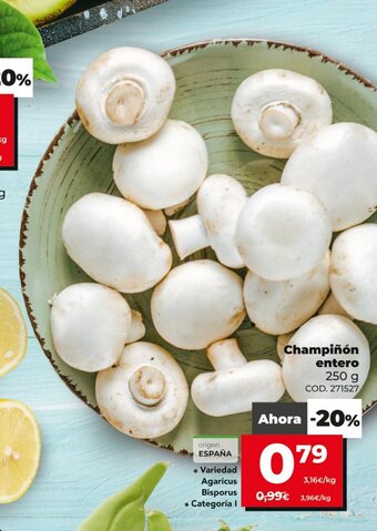 Dia Champiñon entero 250g oferta