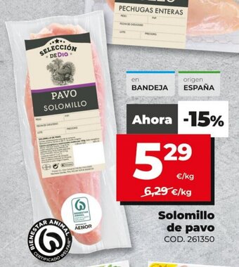 Dia Solomillo de pavo oferta