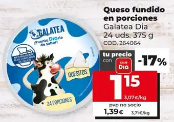Dia Galatea Dia Queso fundido en porciones 24 uds. 375g oferta