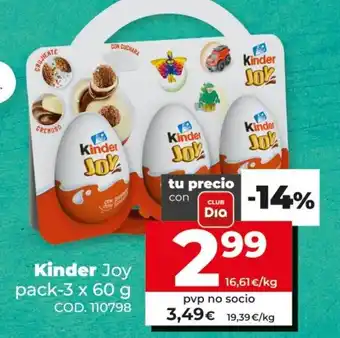 Dia Kinder Joy pack - 3 x 60g oferta