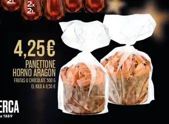 Panettone horno aragon