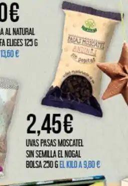 Claudio Uvas pasas moscatel sin semilla el nogal bolsa oferta