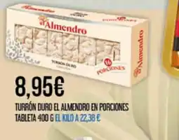 Claudio Turrón duro el almendro en porciones tableta oferta