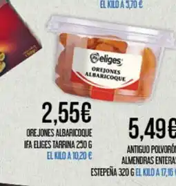 Claudio Orejones albaricoque ifa eliges tarrina oferta