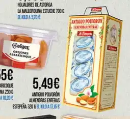 Claudio Antiguo polvoron almendras enteras estepeña oferta