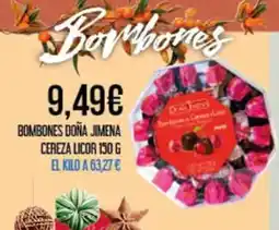 Claudio Bombones doña jimena cereza licor oferta
