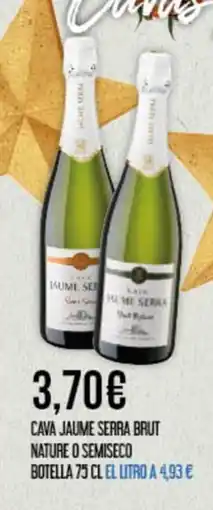 Claudio Cava jaume serra brut nature o semiseco oferta