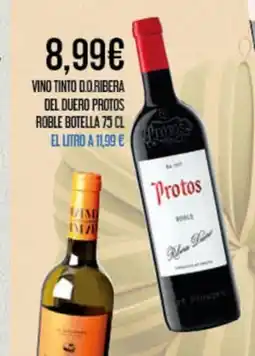 Claudio Vino tinto d.o.ribera del duero protos roble botella oferta