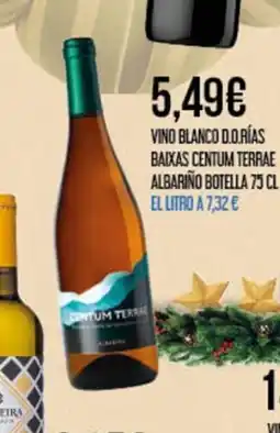 Claudio Vino blanco d.o.rías baixas centum terrae albariño botella oferta