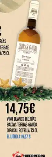 Claudio Vino blanco d.o.rías baixas terras gauda o rosal botella oferta