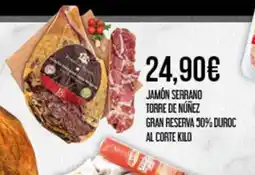 Claudio Jamon serrano torre de núñez gran reserva 50% duroc al corte kilo oferta