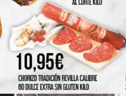 Claudio Chorizo tradición revilla calibre 80 dulce extra sin gluten oferta