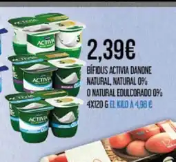 Claudio Bifidus activia danone natural, natural 0% o natural edulcorado 0% oferta