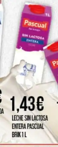 Claudio Leche sin lactosa entera pascual brik oferta