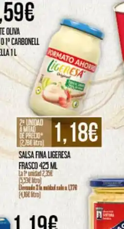 Claudio Salsa fina ligeresa frasco oferta
