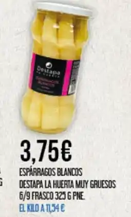 Claudio Espárragos blancos destapa la huerta muy gruesos 6/9 frasco oferta