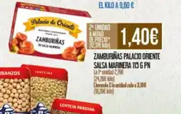 Claudio Zamburiñas palacio oriente salsa marinera oferta
