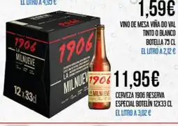 Claudio Cerveza 1906 reserva especial botelín oferta