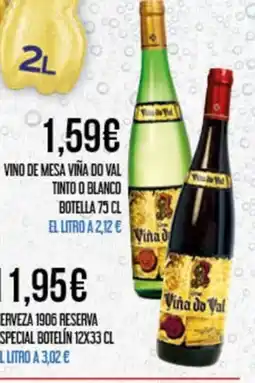 Claudio Vino de mesa viña do val tinto o blanco botella oferta