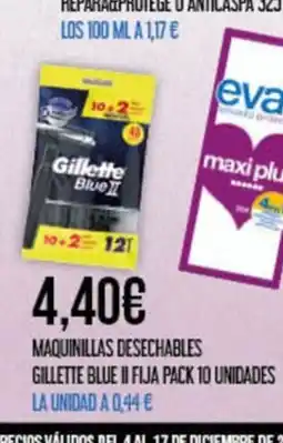 Claudio Maquinillas desechables gillette blue ii fija pack 10 unidades oferta