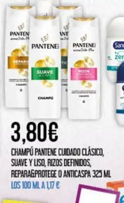 Claudio Champú pantene cuidado clásico, suave y liso, rizos definidos, repara&protege o anticaspa oferta