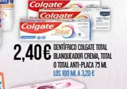 Claudio Dentifrico colgate total blanqueador crema, total oferta