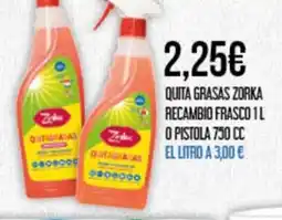 Claudio Quita grasas zorka recambio frasco o pistola oferta