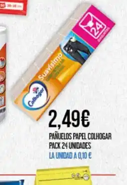 Claudio Pañuelos papel colhogar pack 24 unidades oferta