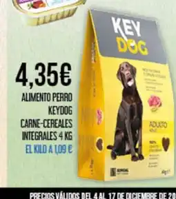 Claudio Alimento perro keydog carne-cereales integrales oferta