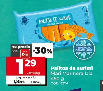 Dia Mari Marinera Dia Palitos de surimi 450g oferta