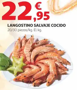 Alcampo Langostino salvaje cocido oferta