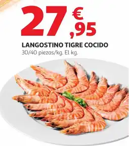 Alcampo Langostino tigre cocido oferta